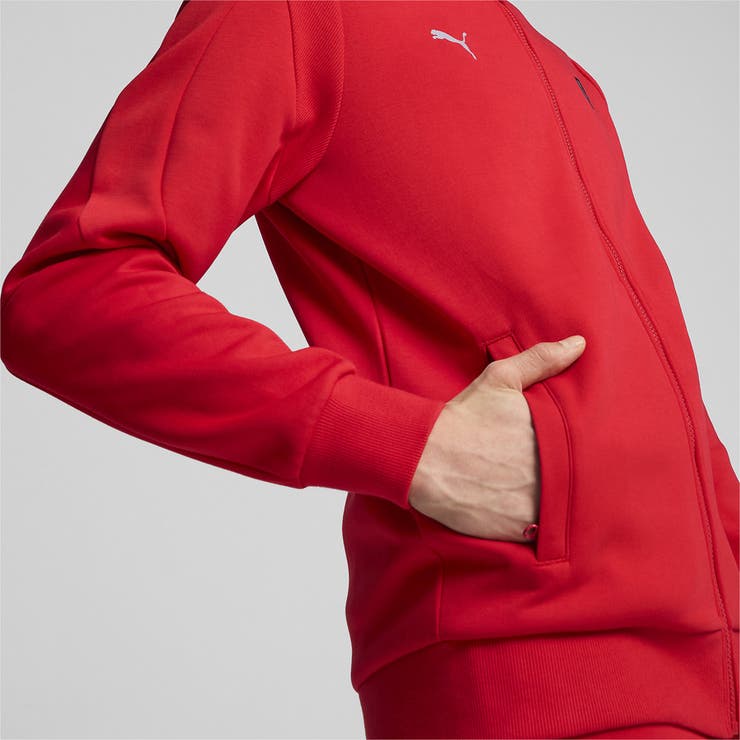 Ferrari MT7 フェラーリ ジップアップ パーカー レッド Scuderia Ferrari Race MT7 Track Jacket by Puma - Red