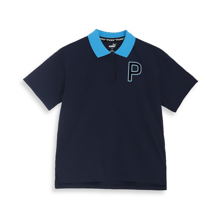 入園入学祝い ゴルフストレッチ ウィメンズ Pロゴ ポロシャツ 半袖 リラックス 服＆ファッション小物
