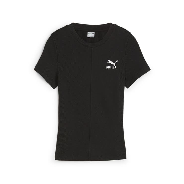 ウィメンズ CLASSICS リブ スリム 半袖 Tシャツ | PUMA | 詳細画像1 