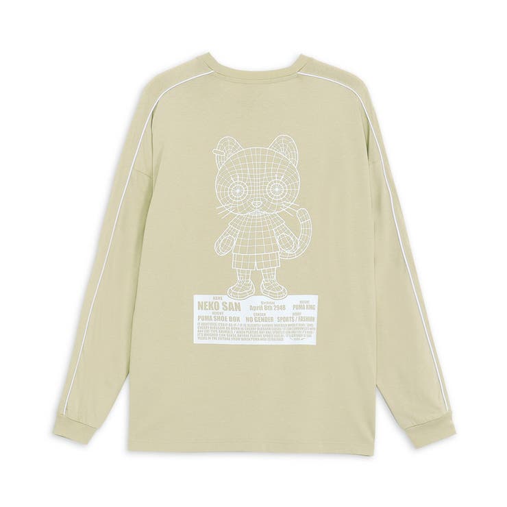 NEKO SAN 長袖Tシャツ ネイビー PUMA公式】ユニセックス NEKO-san x DYLAN グラフィック 長袖 T