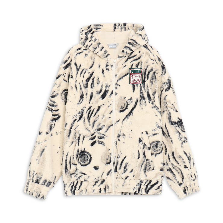 希少）PUMA SWASH コラボ　リアル動物柄　ベスト付マウンテンパーカー 希少）PUMA SWASH コラボ リアル動物柄 ベスト付マウンテン