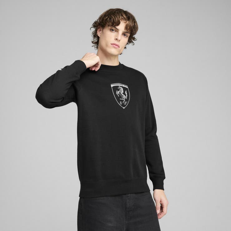 メンズ フェラーリ レース ビッグ シールド クルー スウェット | PUMA | 詳細画像1 