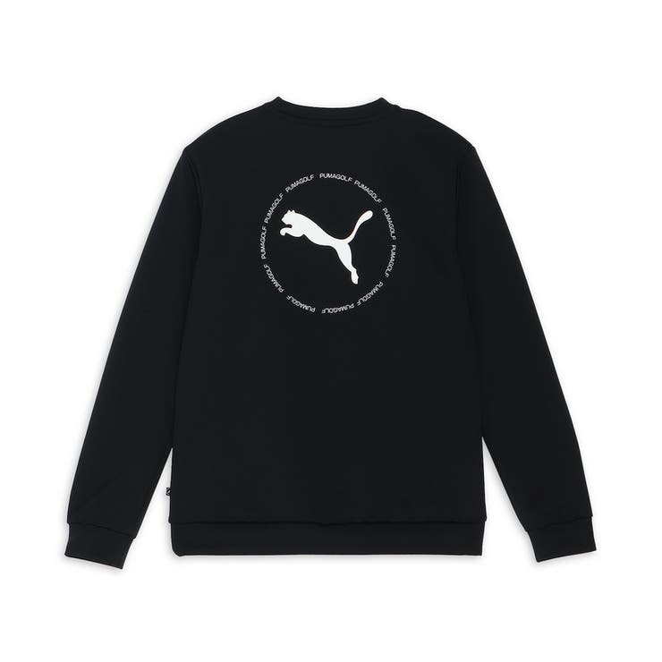 メンズ ゴルフ サークルキャット ダブルニット クルー ネック トップス