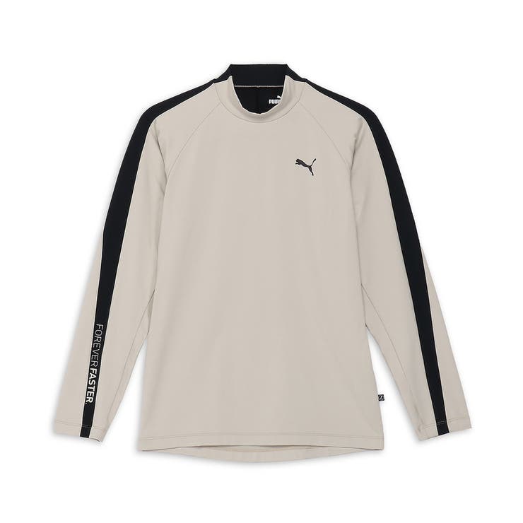 PUMA プーマ ゴルフ ストレッチ スローガン ロゴ モックネック