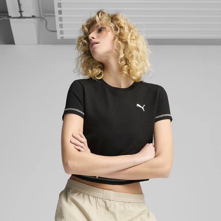 ウィメンズ デア トゥ テクスチャード ベビー 半袖 Tシャツ | PUMA | 詳細画像1 