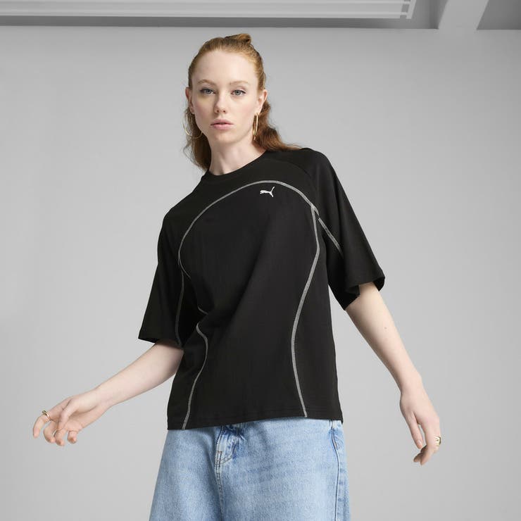 PUMA/プーマ/ＤＡＲＥ　ＴＯ　オーバーサイズド　ルーシュド　Ｔシャ／プーマ（PUMA）