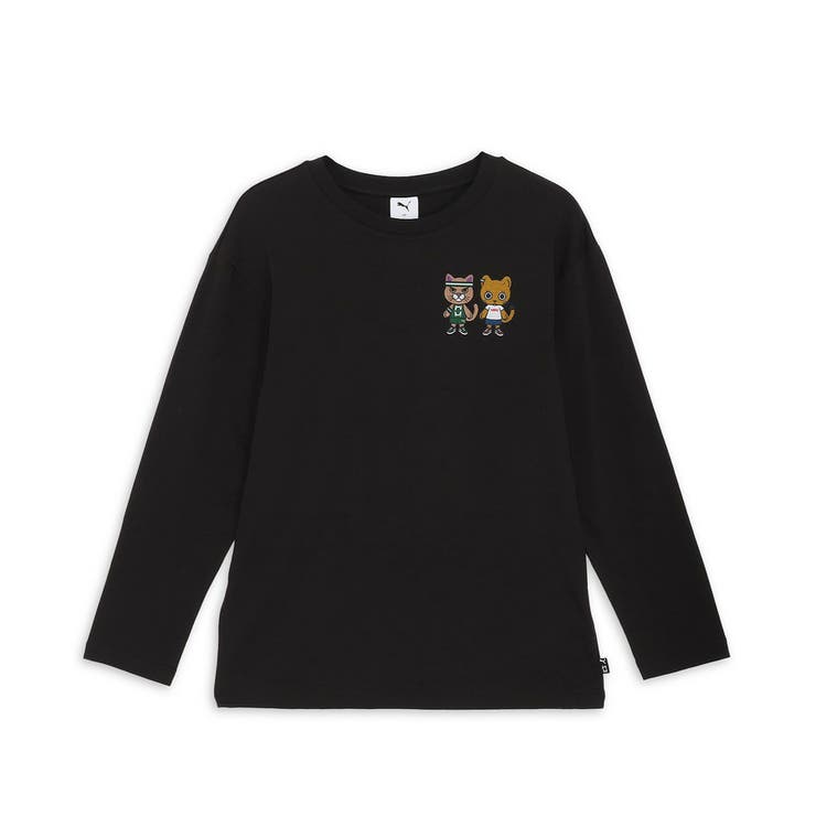 ユニセックス NEKO-san x DYLAN グラフィック 長袖 Tシャツ[品番