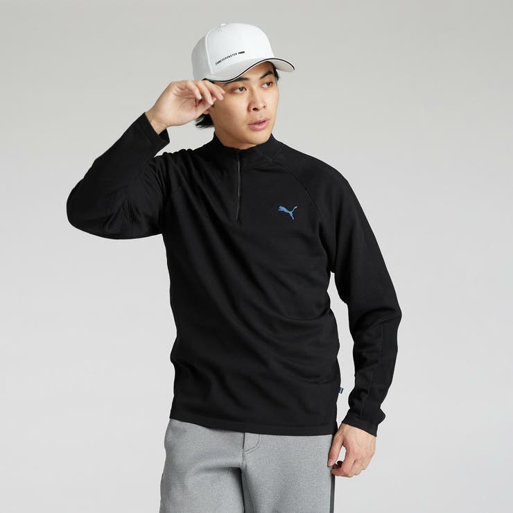 メンズ ゴルフ PF テック ライン クォータージップ セーター | PUMA | 詳細画像1 
