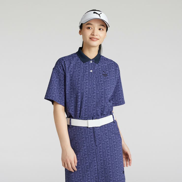 ウィメンズ ゴルフ FOG ジャガード AOP 半袖 ポロシャツ | PUMA | 詳細画像1 