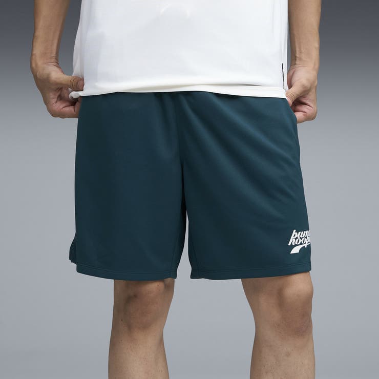 メンズ バスケットボール シンプル スモール ロゴ ショーツ | PUMA | 詳細画像1 