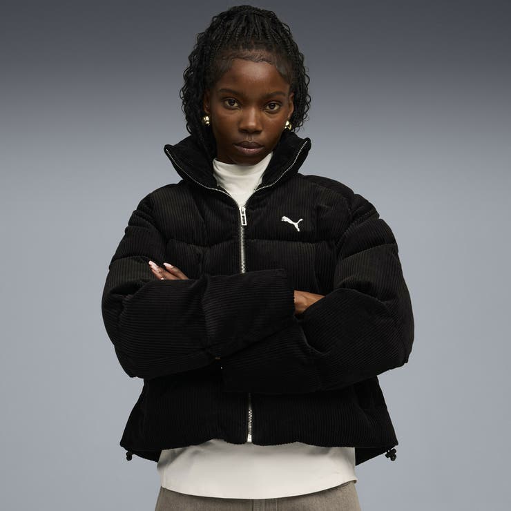 ウィメンズ ワードローブ ESS コーデュロイ パッファー ジャケット | PUMA | 詳細画像1 