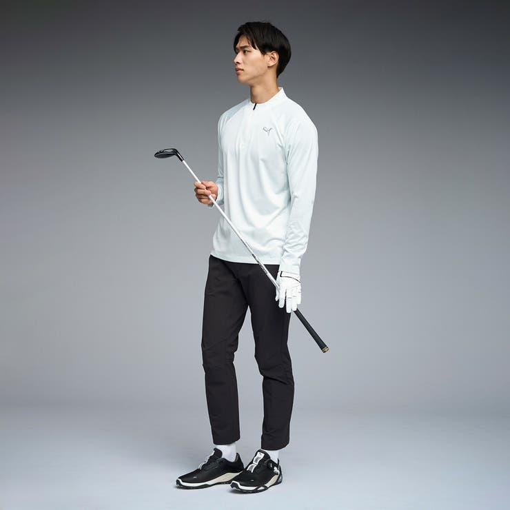メンズ ゴルフ シャドウキャット ジップ モックネック 長袖 シャツ | PUMA | 詳細画像3