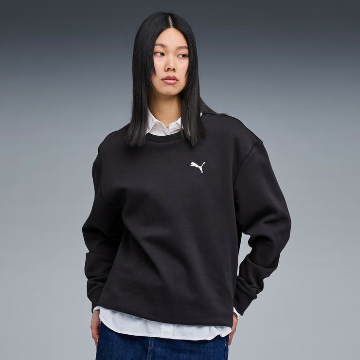 ユニセックス クルースウェット エンブロイダリー | PUMA | 詳細画像1 