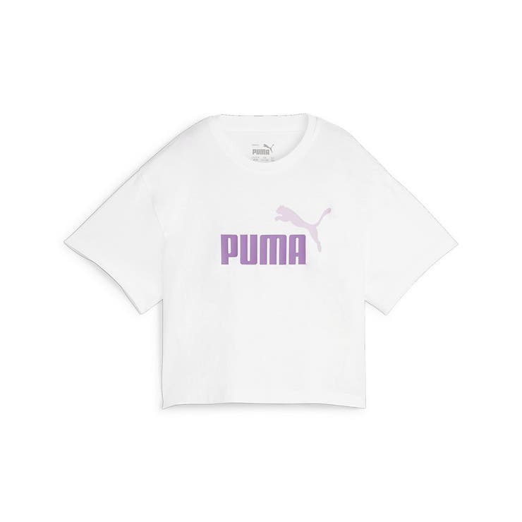 AMI × PUMA クロップド　半袖カットソー キッズ ガールズ ロゴ クロップド 半袖 Tシャツ 120-160cm[品番