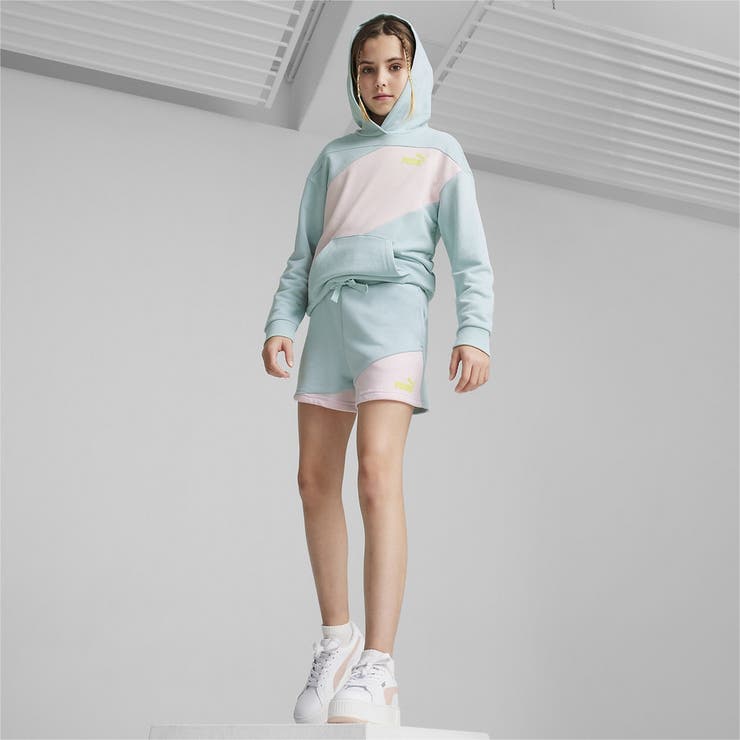 キッズ ガールズ プーマ パワー カラーブロック ショーツ 120-160cm