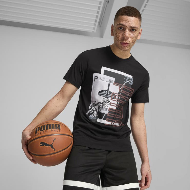 メンズ バスケットボール ウイニング ショット 半袖 Tシャツ 1 | PUMA | 詳細画像1 