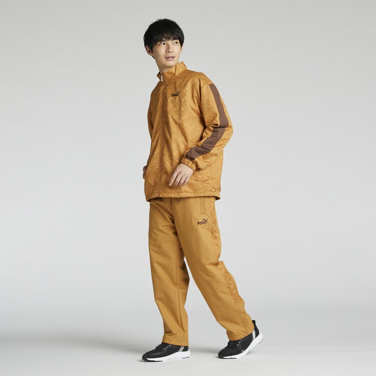 メンズ CORE HERITAGE ウーブン AOP ラインド トラックパンツ