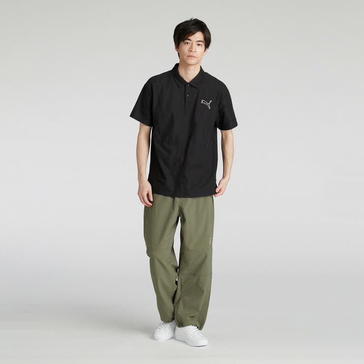 メンズ ESS MX キャット EMB ピケ 半袖 ポロシャツ[品番
