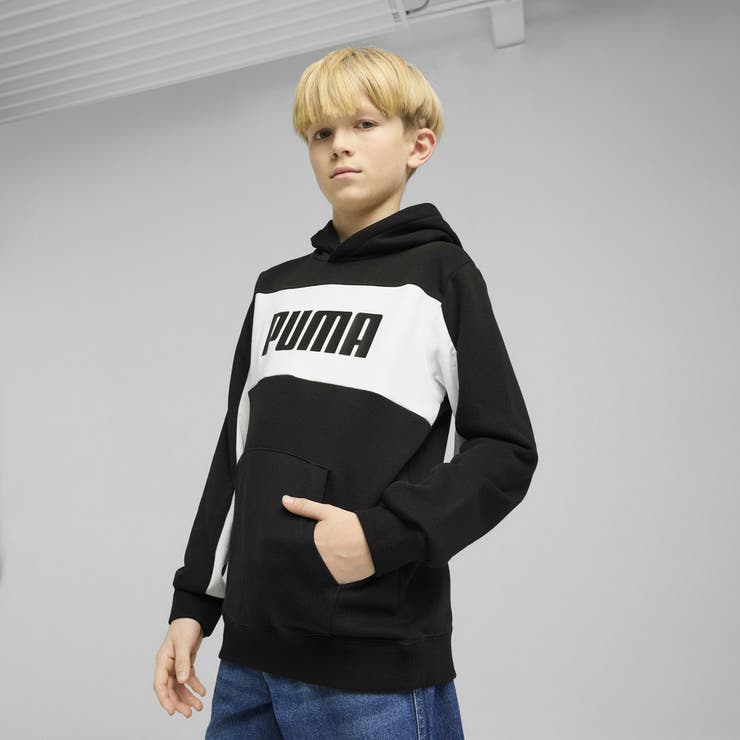 ボーイズ ESS ブロック フーディ TR B 120-160cm | PUMA | 詳細画像1 
