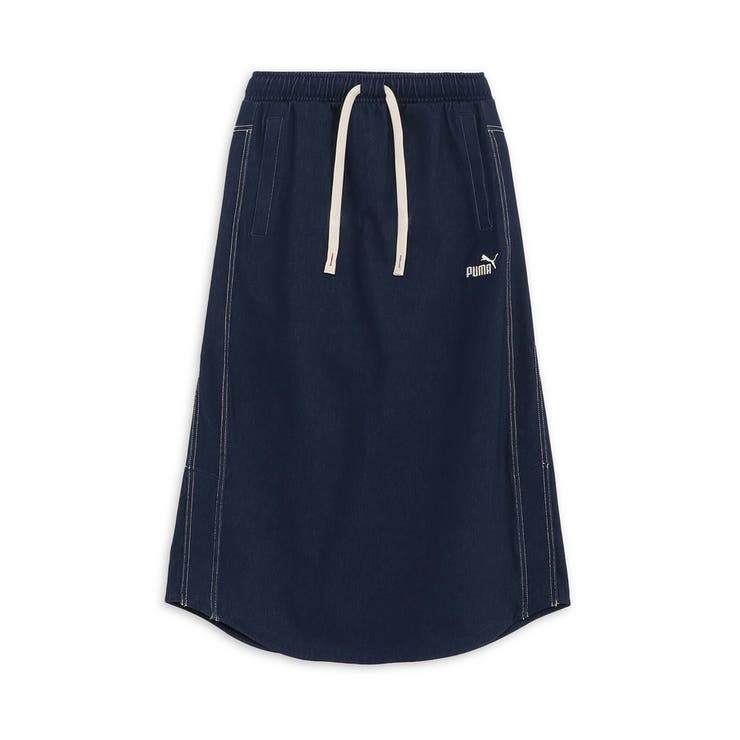 【PUMA】ウィメンズ CORE HERITAGE デニム ロング スカート ウィメンズ CORE HERITAGE デニム ロング スカート[品番