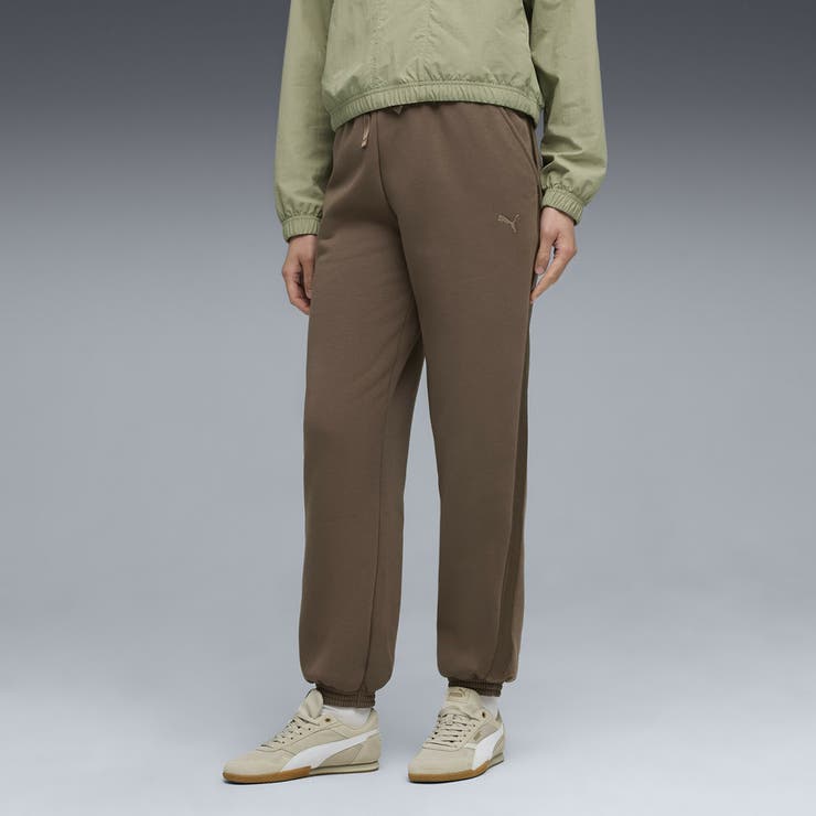 ウィメンズ ESS ELEVATED サテン スウェットパンツ 裏起毛 | PUMA | 詳細画像1 