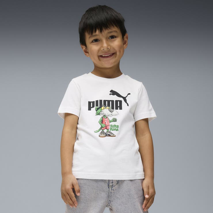 ボーイズ スーパー プーマ グラフィック 半袖 Tシャツ 104-122cm