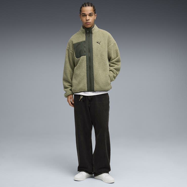 Rough Laugh FLEECE JACKET 完売品 M PUMA（プーマ） ジャージ メンズ PUMATECH ソフト テック リラックスド