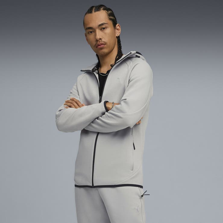 メンズ エヴォストライプ フルジップ フーディ | PUMA | 詳細画像1 