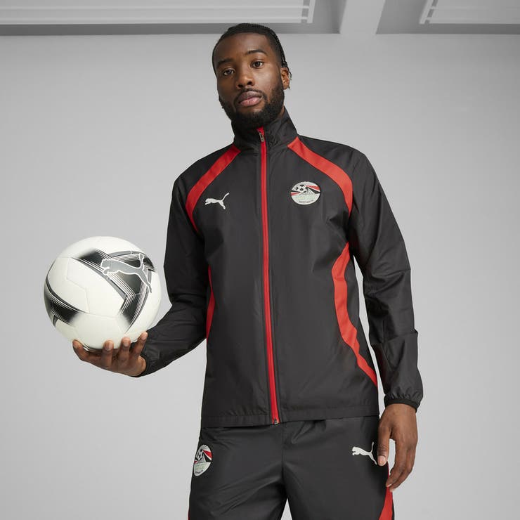 メンズ サッカー エジプト プレマッチ ウーブン ジャケット | PUMA | 詳細画像1 
