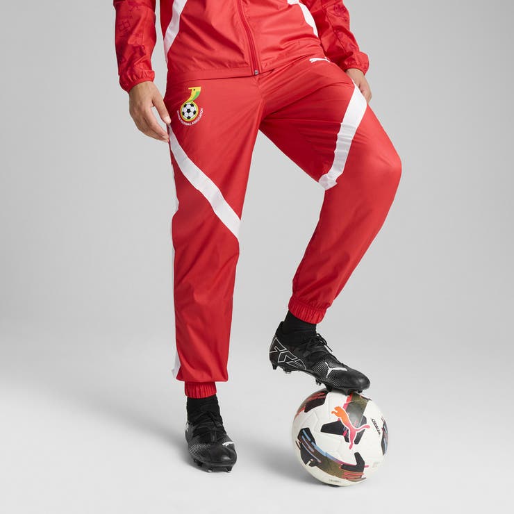 メンズ サッカー ガーナ プレマッチ ウーブン パンツ | PUMA | 詳細画像1 