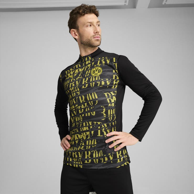 メンズ 2024-25 ドルトムント プレマッチ 1/4 ジップ トップ[品番