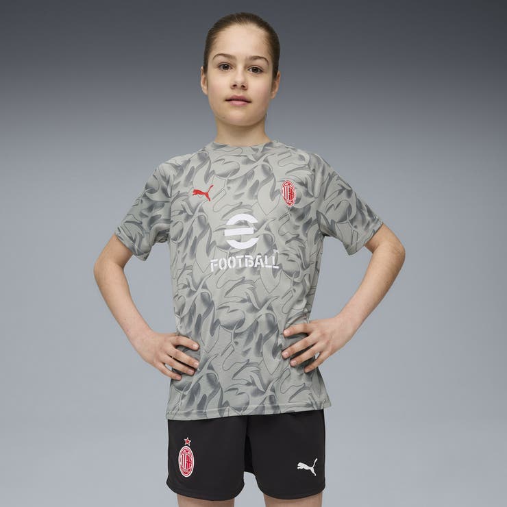 キッズ 2025-26 ACミラン プレマッチ 半袖 シャツ | PUMA | 詳細画像1 