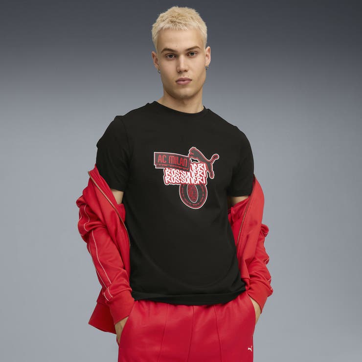 メンズ サッカー ACミラン Ftblカルチャー 半袖 Tシャツ[品番