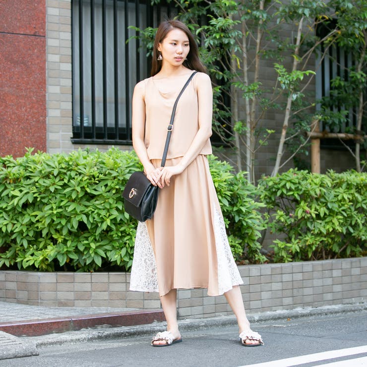 脇レース使いロングワンピース 品番 Ppnw Pumpkin Port パンプキンポート のレディースファッション通販 Shoplist ショップリスト