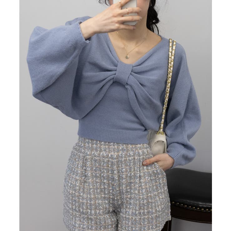 nomae リボンキャミボレロアンサンブルニット NOMAE ニット セーター リボンキャミボレロアンサンブルニット