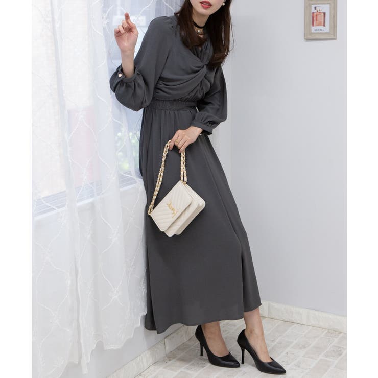 pium クロスリボンティアードワンピース クロスベルト半袖ティアードミニワンピース – pium