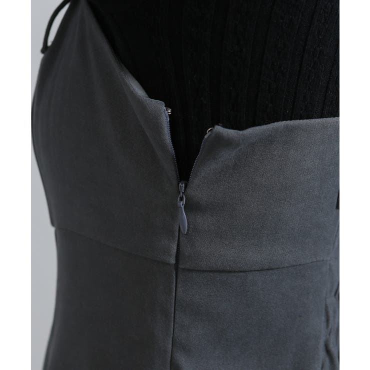 裾チュールレース ベルト付 ミニチュニックワンピース | Pumpkin  Port | 詳細画像34 