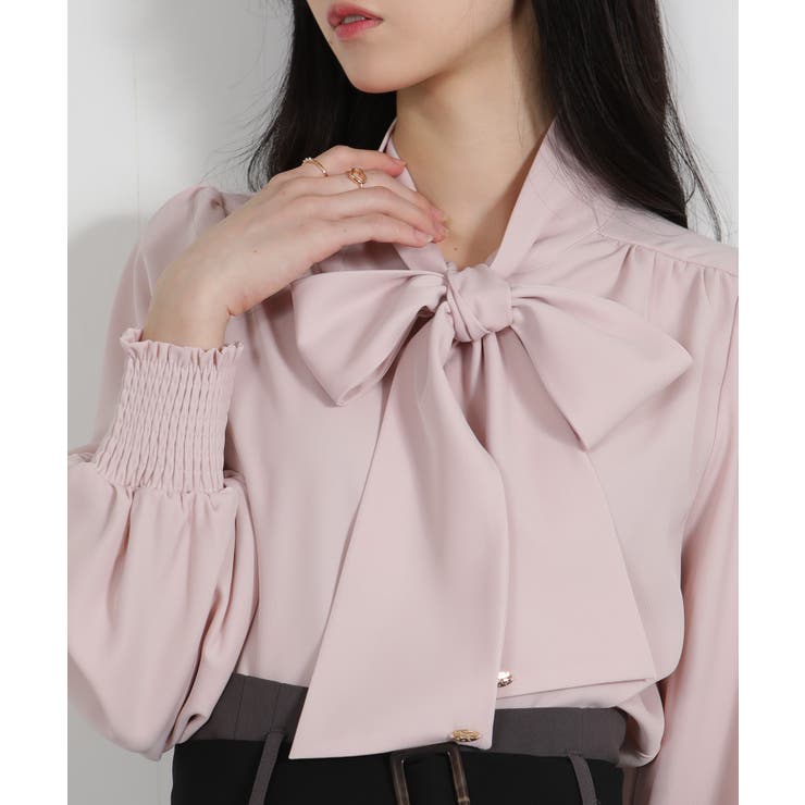 ゴールドプレート ボウタイリボン ブラウス | Pumpkin  Port | 詳細画像16 