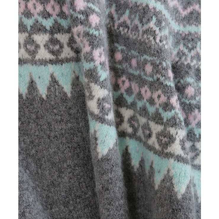 カラフルカラー ノルディック柄 ニット | Pumpkin  Port | 詳細画像20 