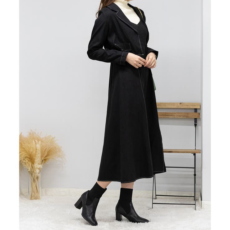 ワンピースセットアップ レディース 40代 秋冬新作 長袖トップス ベルベットキャミワンピース 黒 サロベットスカート 2点セット オシャレ 大人 上品 30代 50代 2点セット ショートジャケット+キャミワンピース セットアップ[品番