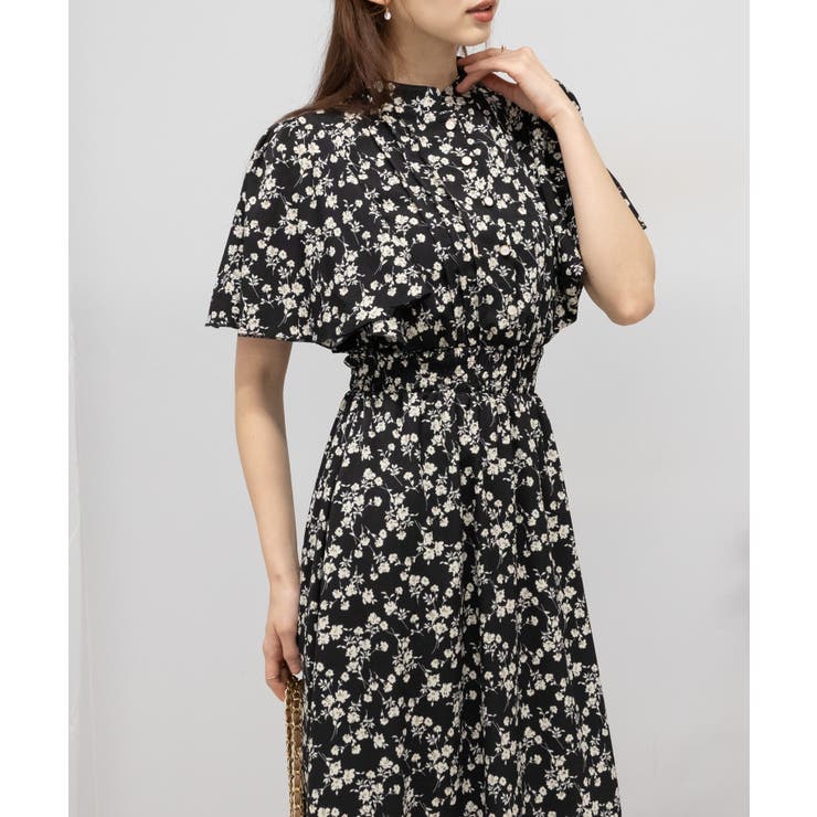 長袖 フロントボタン シック 人気 ドレス 花柄 ロングワンピース 楽天市場】【取寄】ロングワンピース レディース 花柄 襟付き