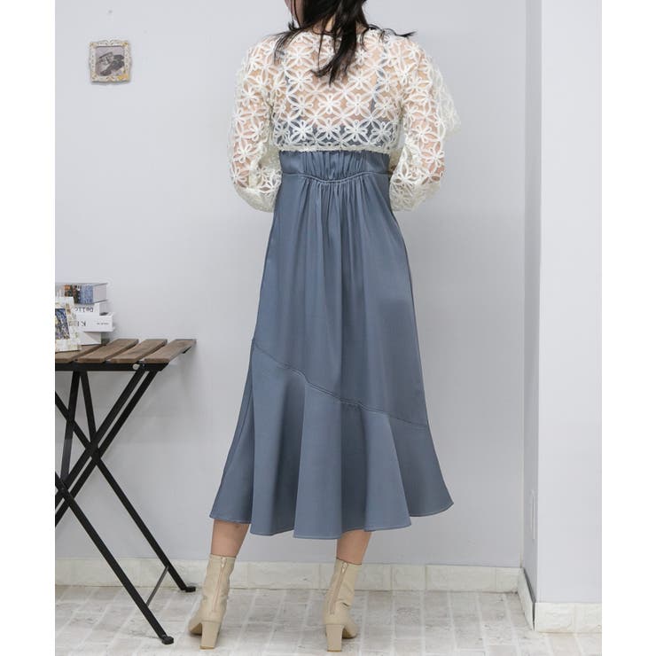 コルコバード セットアップ ワンピース&カーディガン 花柄 Aライン S