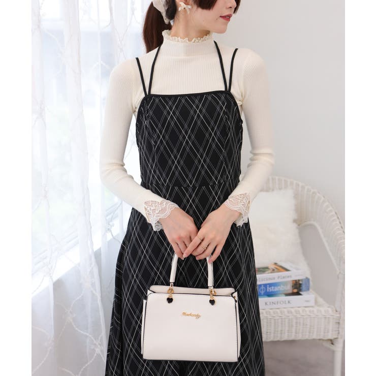 2点セット ロングベスト+バイアス柄チェック キャミワンピース | Pumpkin  Port | 詳細画像21 