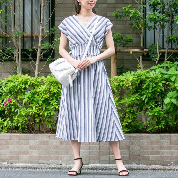 カットカシュクールワンピース　PNK CORNERS｜小花柄カシュクールワンピース | Rakuten Fashion(楽天