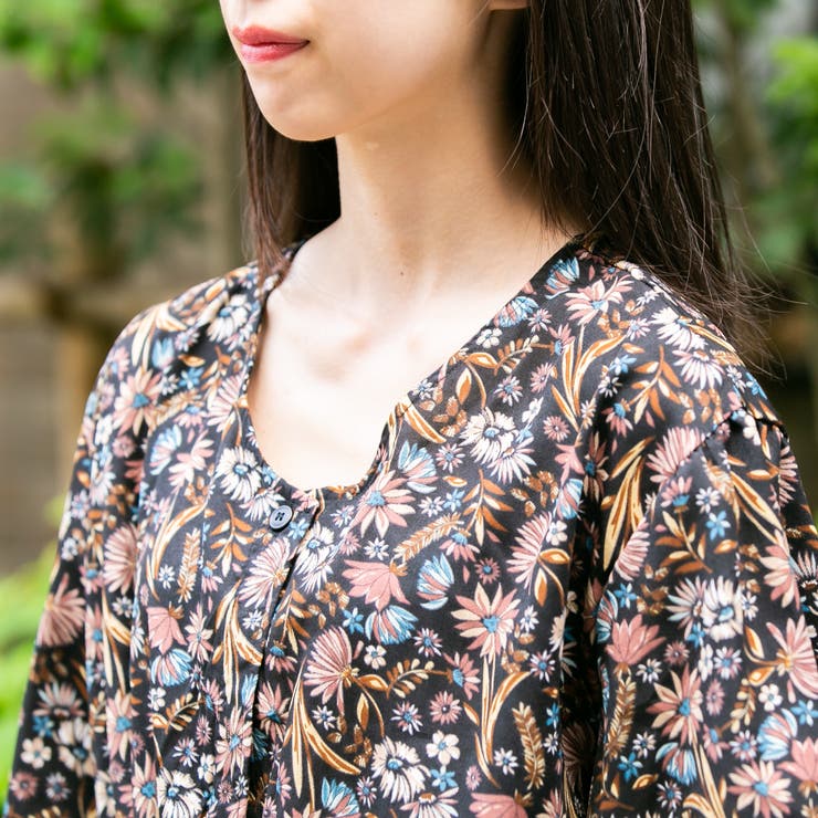 ボタニカル柄 2way ワンピース★かわいい 夏 夏コーデ 夏ワンピ ボタニカル柄2WAYロングワンピース[品番：PPNW0000375]｜Pumpkin