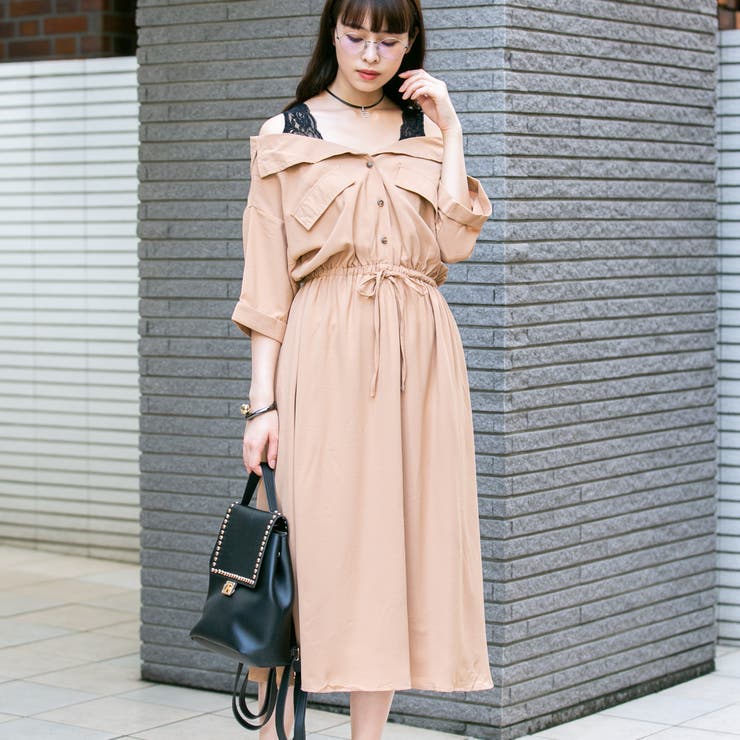 オシャレ 長袖 オフショルダー シャツ ワンピース 楽天市場】【クポーン利用で10%OFF☆26日11:59迄!】シャツ
