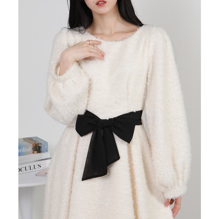 2WAY ウエストリボン プードル ミニワンピース | Pumpkin  Port | 詳細画像18 