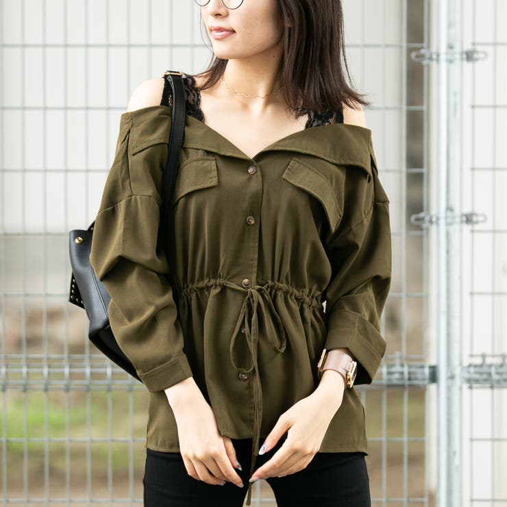 【PREMIUM】【最高級★LUXURY STYLE】アシメントリーオフショルダー長袖ブラウス　アイボリー ピンク スカイ S/M【onbal-n25022502top】( mja )(250318) 楽天市場】3way キャミストラップ付 オフショル シアーシャツ