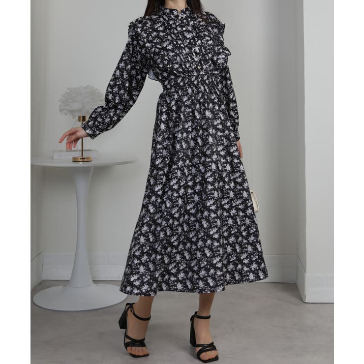 小花柄 フリルデザイン ワンピース | Pumpkin  Port | 詳細画像11 