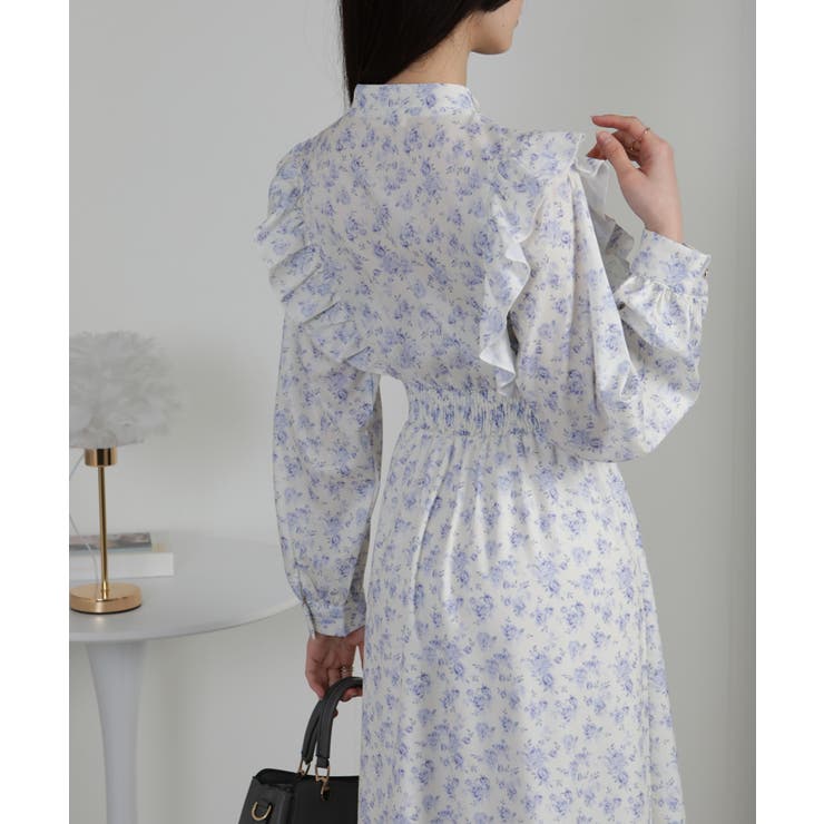 小花柄 フリルデザイン ワンピース | Pumpkin  Port | 詳細画像9 